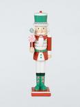 John Lewis Wooden Nutcracker Figure, Red/Green