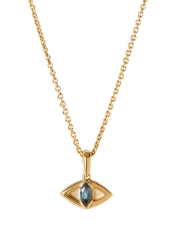Edge of Ember Evil Eye Necklace, Gold, Yellow Gold