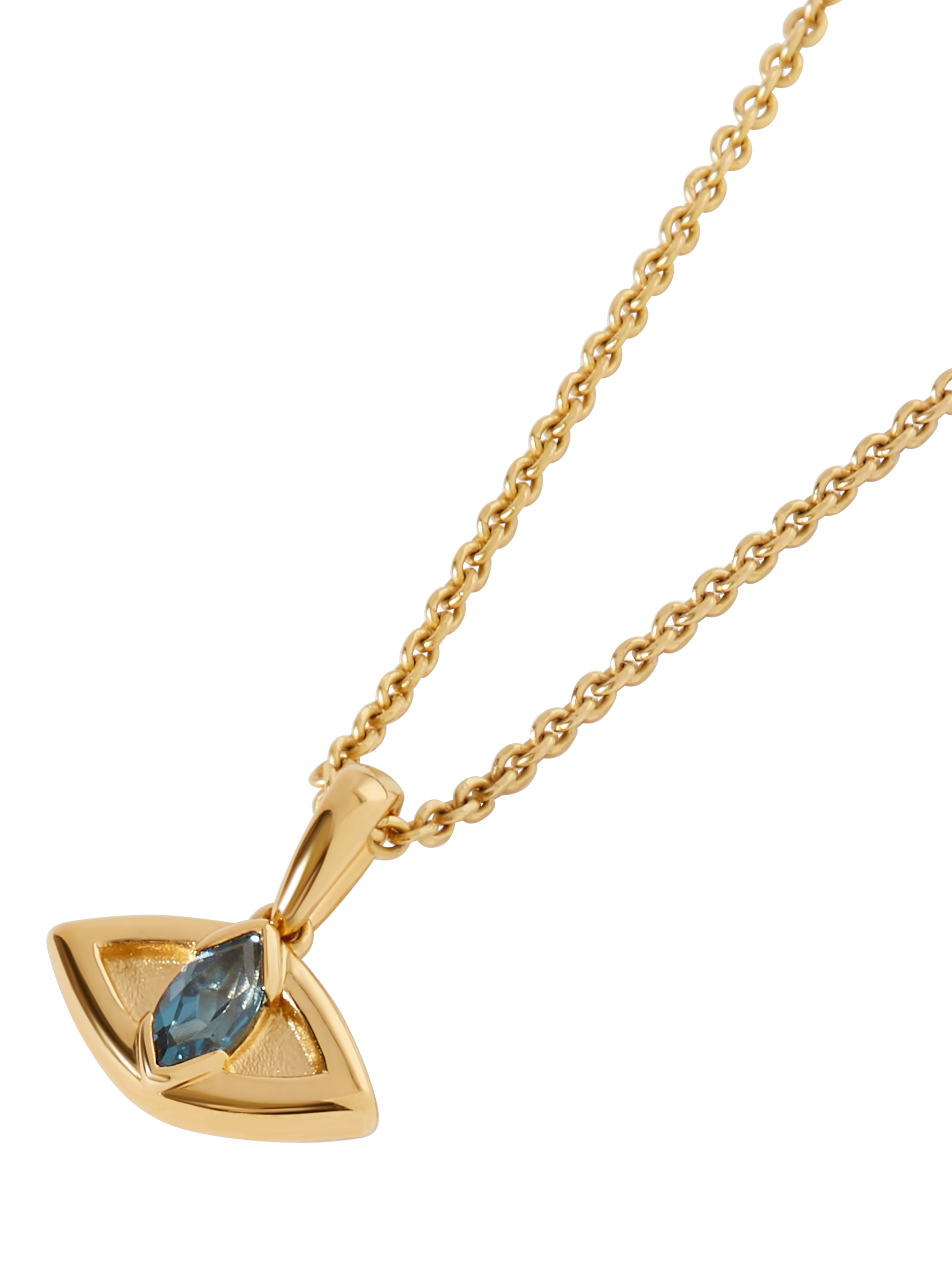 Product image 3 of 6, which shows Edge of Ember Evil Eye Necklace, Gold