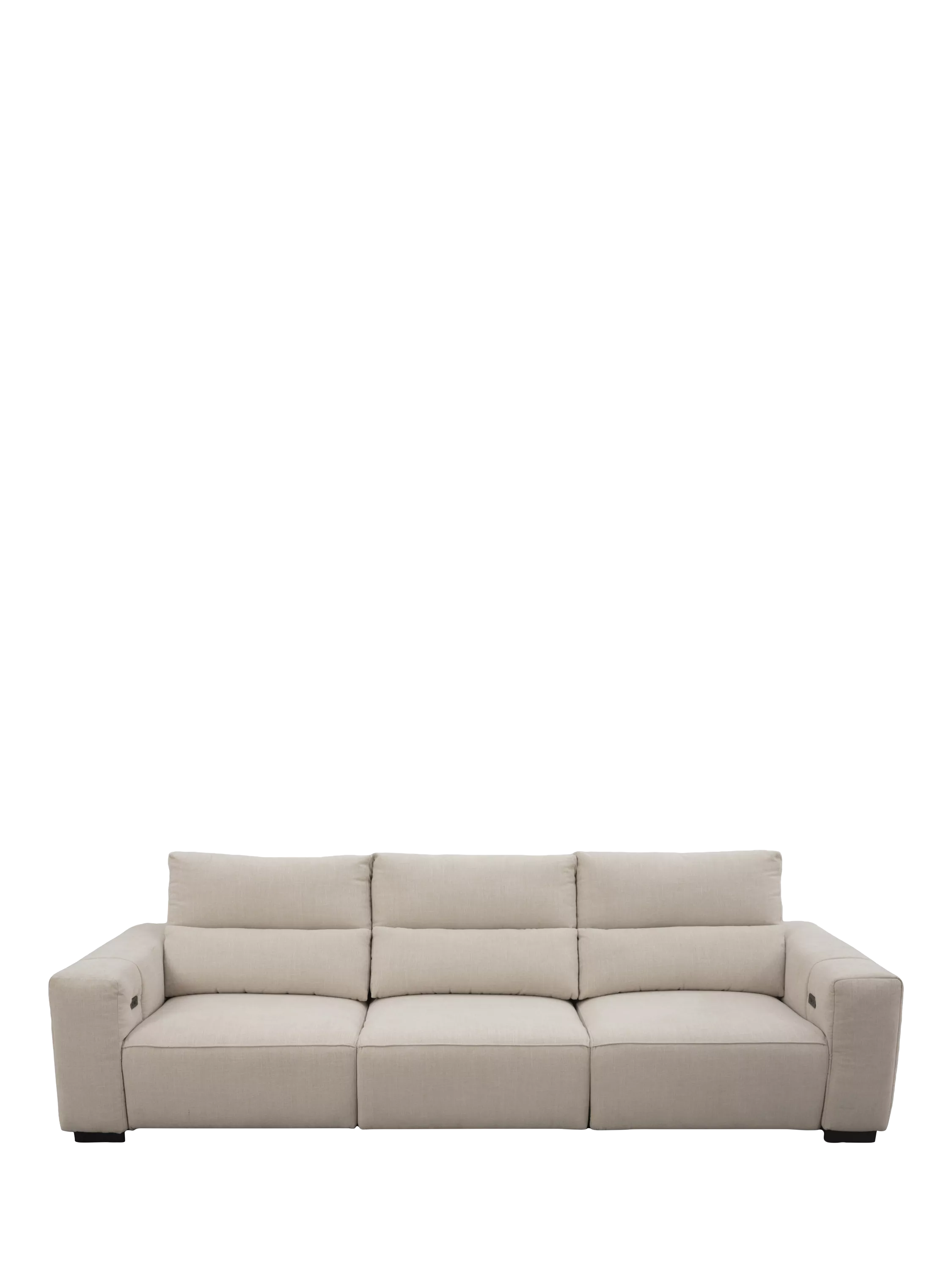 John Lewis Slider Large 3 Seater Sofa, Natural Chenille