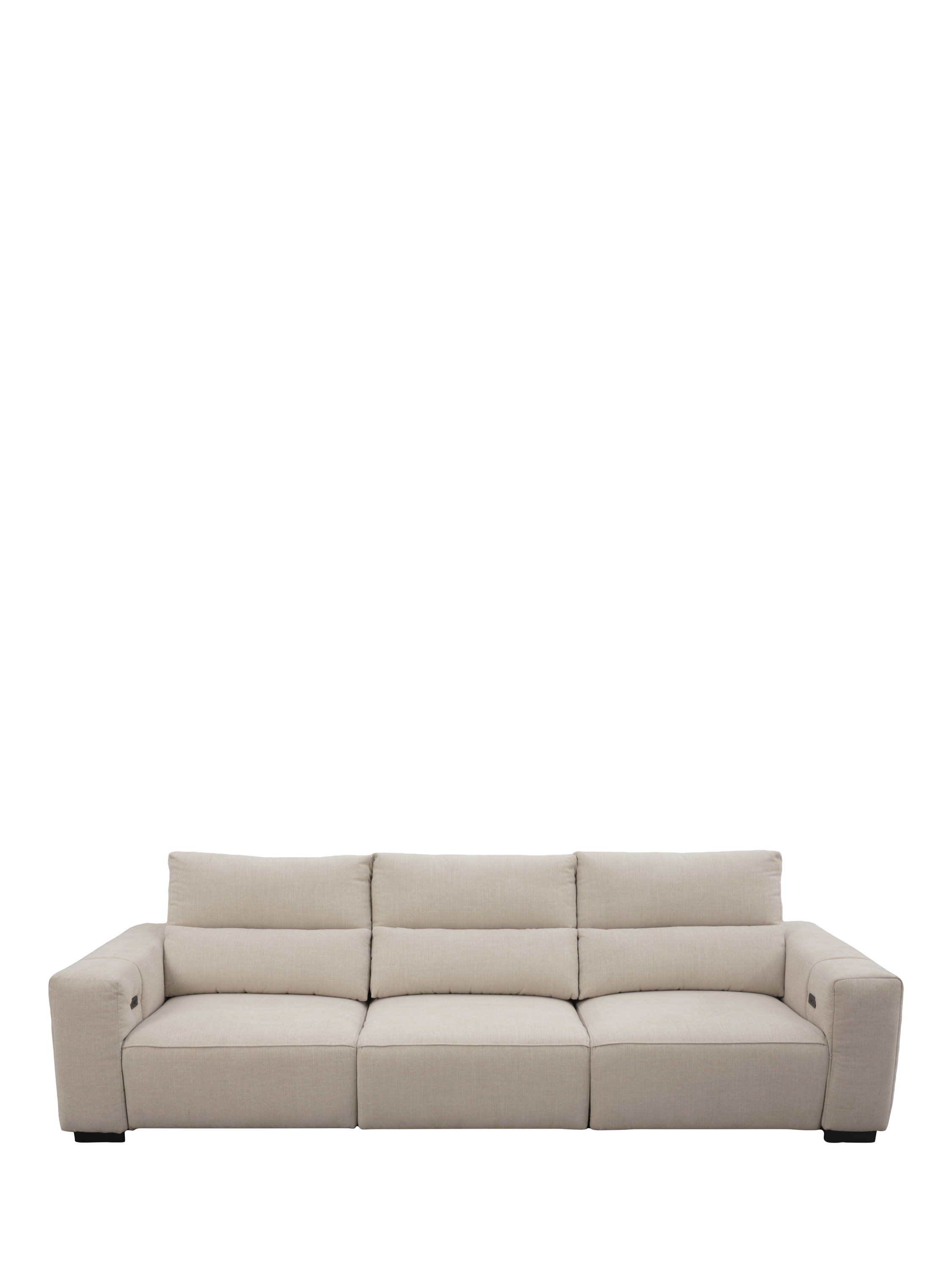 Slider Range, John Lewis Slider Large 3 Seater Sofa, Natural Chenille