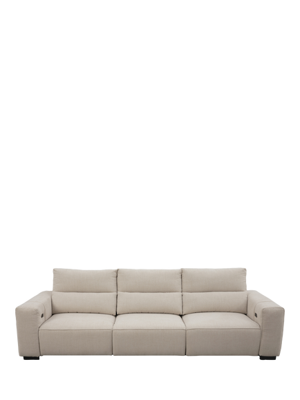 John Lewis Slider Large 3 Seater Sofa, Natural Chenille, Natural Chenille