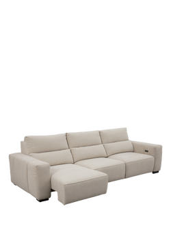 John Lewis Slider Large 3 Seater Sofa, Natural Chenille - view 2, Natural Chenille