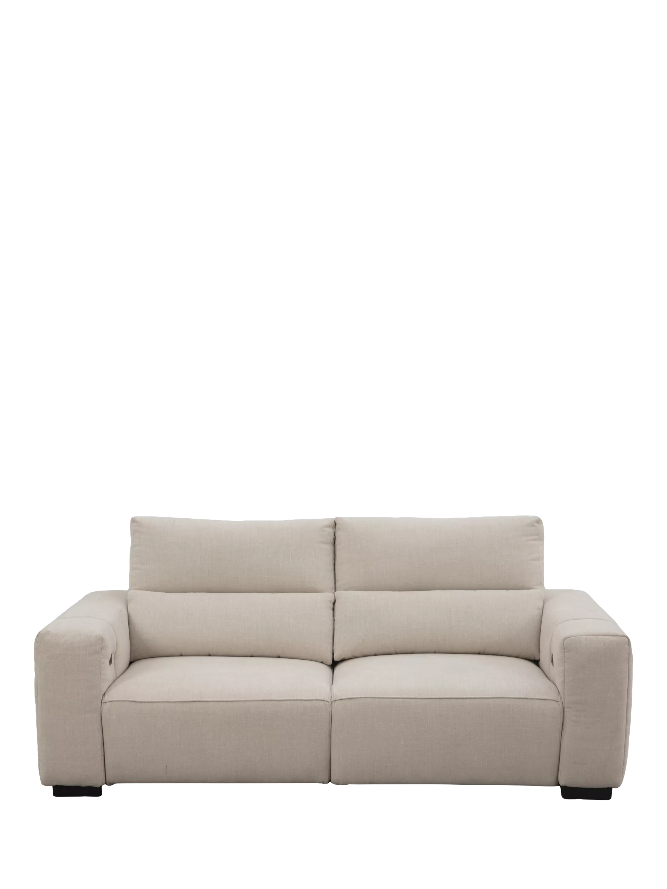 John Lewis Slider Small 2 Seater Sofa, Natural Chenille