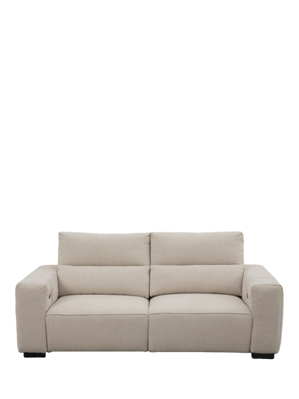 John Lewis Slider Small 2 Seater Sofa, Natural Chenille, Natural Chenille
