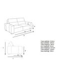 John Lewis Slider Small 2 Seater Sofa, Natural Chenille