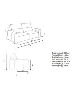 John Lewis Slider Small 2 Seater Sofa, Natural Chenille - view 2, Natural Chenille