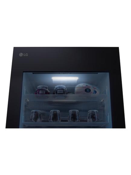 LG GBG5160CEV InstaView™ Freestanding 60/40 Fridge Freezer, Black Steel - view 2, Black Steel