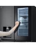 LG GMG96CRAFT CraftIce™ InstaView™ Smart Freestanding 60/40 French Fridge Freezer, Black Steel