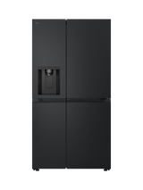LG GSJC40EPPE NatureFRESH Freestanding 60/40 American Style Fridge Freezer, Matt Black