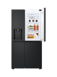 LG GSJC40EPPE NatureFRESH Freestanding 60/40 American Style Fridge Freezer, Matt Black
