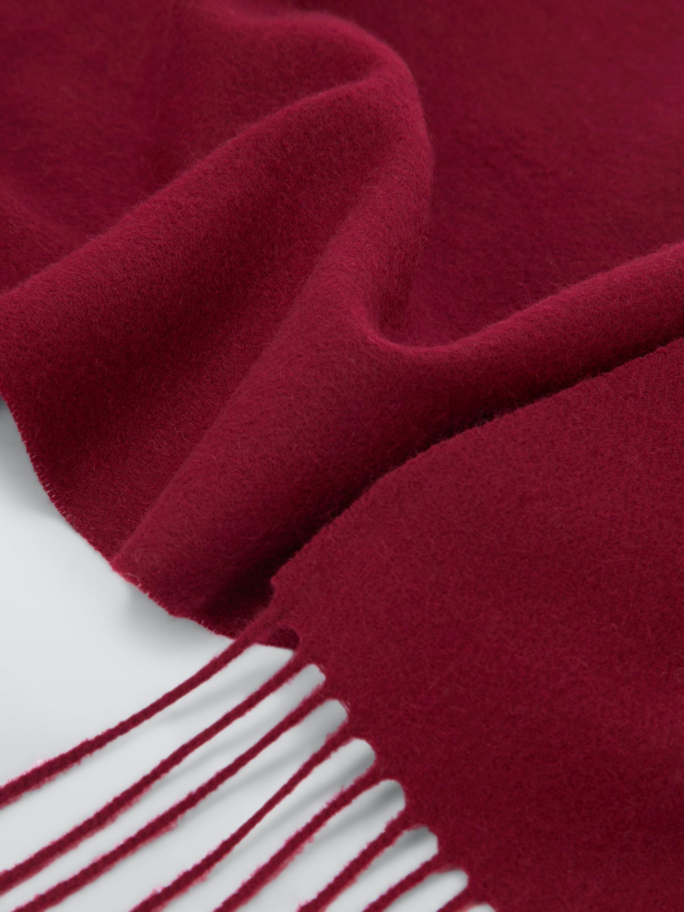 Product image 3 of 5, which shows John Lewis Fringed Wool Scarf, Claret