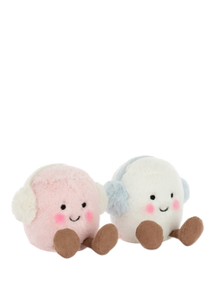 Jellycat Amuseables Toastie Pink and White Marshmallows Soft Toy
