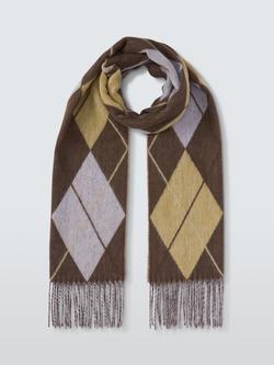 John Lewis Argyle Cashmink Scarf, Multi - view 2, Multi