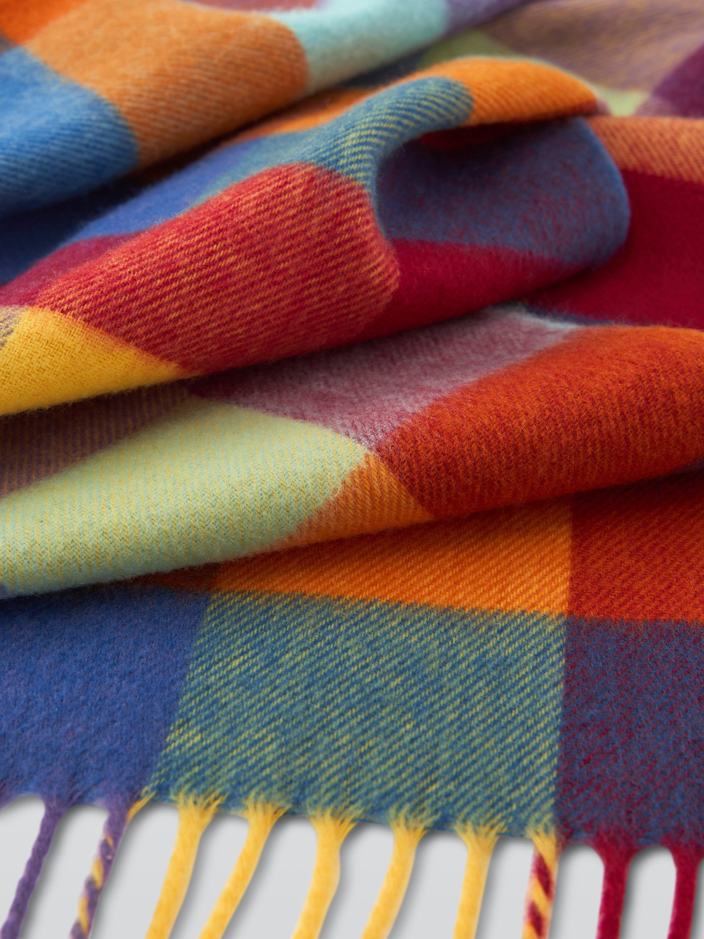 Product image 3 of 5, which shows John Lewis Buffalo Check Cashmink Scarf, Multi