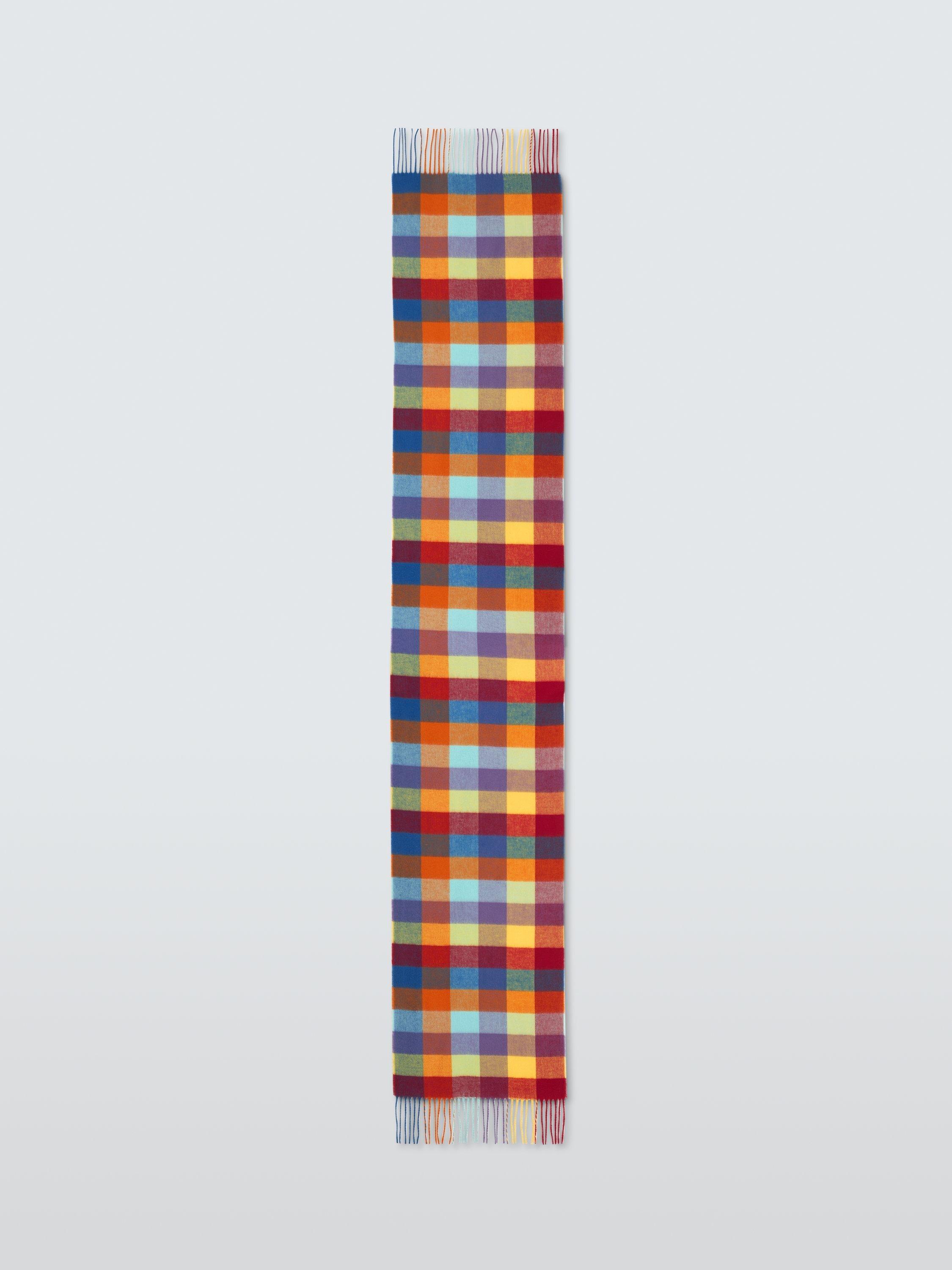 Product image 5 of 5, which shows John Lewis Buffalo Check Cashmink Scarf, Multi