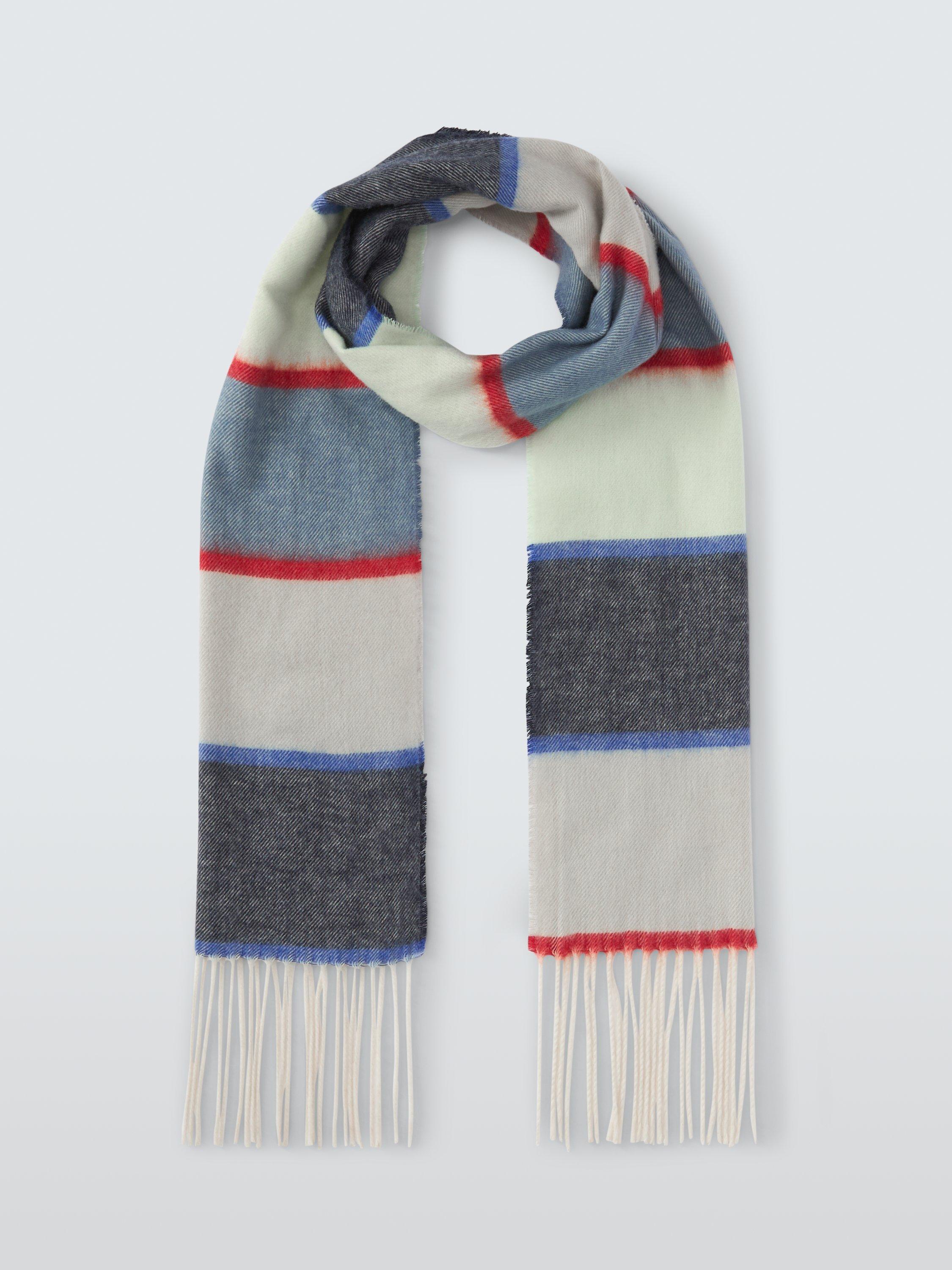 Product image 2 of 5, which shows John Lewis Striped Cashmink Scarf, Multi