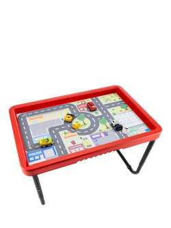 Wilton Bradley Play Tray with City & Race Play Mat Set, Multi