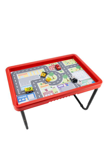 Wilton Bradley Play Tray with City & Race Play Mat Set, Multi