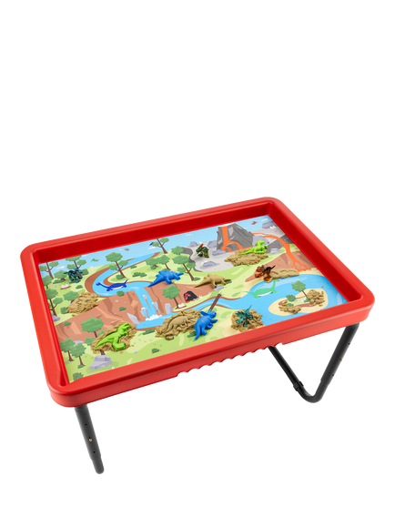 Wilton Bradley Play Tray with Sea Life & Dinosaurs Sand Play Tablel Mat Set, Multi