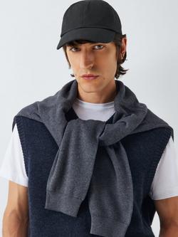 John Lewis Cotton Baseball Cap, Black