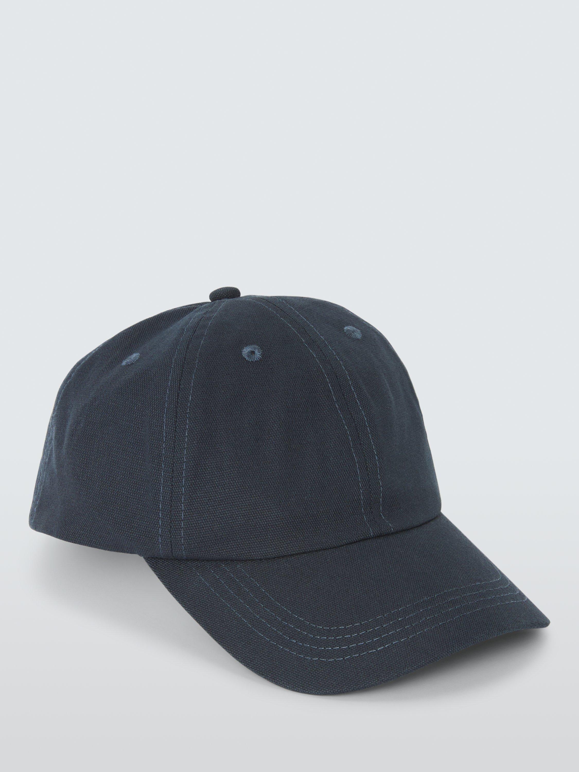 Product image 2 of 2, which shows John Lewis Cotton Baseball Cap, Navy