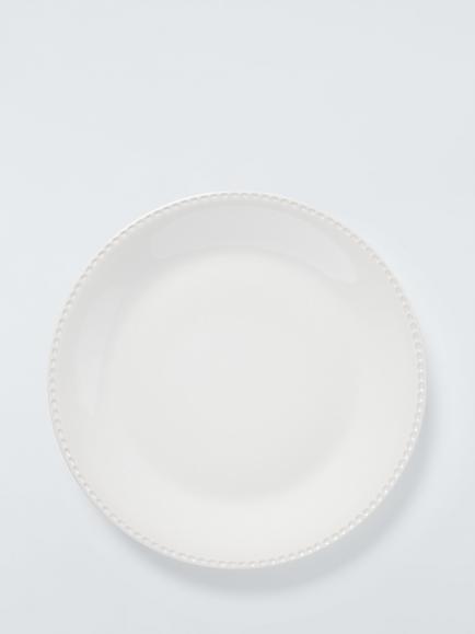 John Lewis Heath Stoneware Dinner Plate, 28cm, White, 