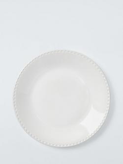 John Lewis Heath Stoneware Side Plate, 21cm, White, 