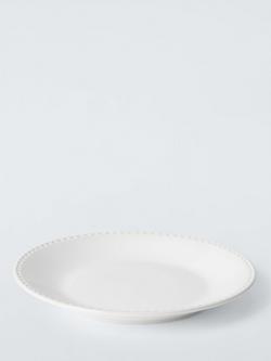 John Lewis Heath Stoneware Side Plate, 21cm, White - view 2, 