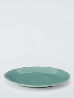 John Lewis x Sanderson Heath Stoneware Dinner Plate, 28cm, Teal - view 2, Teal