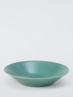 John Lewis x Sanderson Heath Stoneware Pasta Bowl, 23cm, Teal, Teal