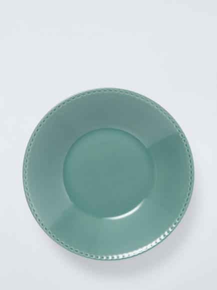 John Lewis x Sanderson Heath Stoneware Pasta Bowl, 23cm, Teal - view 2, Teal