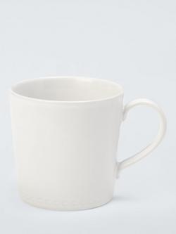 John Lewis Heath Stoneware Mug, 400ml, White, White