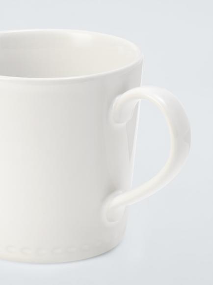 John Lewis Heath Stoneware Mug, 400ml, White - view 2, White