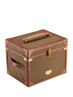 WOLF Ida Trunk Jewellery Box, Khaki - view 2, Khaki
