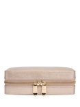 WOLF Palermo Leather Zip Jewel Case, Rose Gold