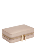 WOLF Palermo Leather Zip Jewel Case, Rose Gold