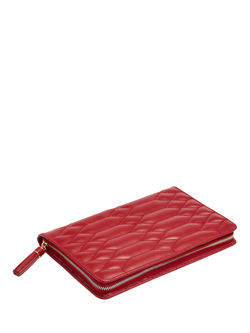 WOLF Caroline Large Leather Jewellery Portfolio - view 2, Red