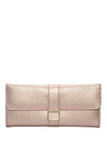 WOLF Palermo Leather Jewellery Roll, Rose Gold