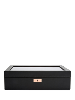 WOLF Axis Vegan Leather 10 Piece Watch Box, Copper
