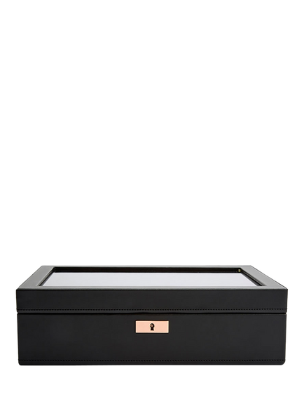 WOLF Axis Vegan Leather 10 Piece Watch Box, Copper