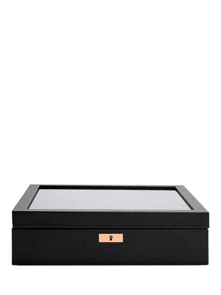 WOLF Axis Vegan Leather 15 Piece Watch Box, Copper