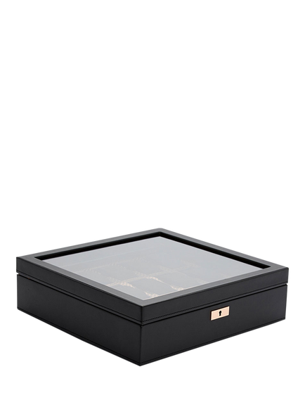 WOLF Axis Vegan Leather 15 Piece Watch Box - view 2, Copper