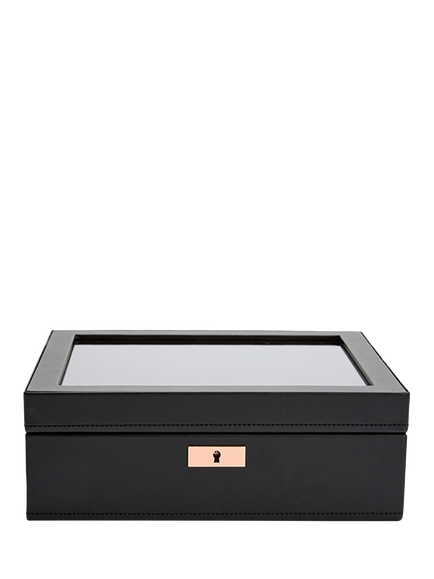 WOLF Axis Vegan Leather 8 Piece Watch Box, Copper