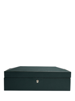 WOLF British Racing Vegan Leather 10 Piece Watch Box, Green