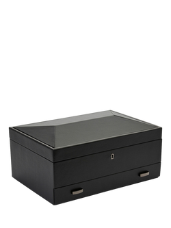 WOLF British Racing Vegan Leather 10 Piece Watch Box - view 2, Black