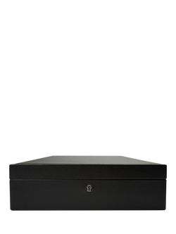 WOLF British Racing Vegan Leather 10 Piece Watch Box, Black