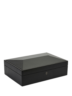 WOLF British Racing Vegan Leather 10 Piece Watch Box - view 2, Black