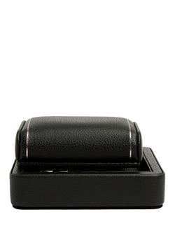 WOLF British Racing Vegan Leather Single Travel Watch Stand - view 2, Black