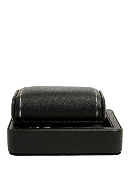 WOLF British Racing Vegan Leather Single Travel Watch Stand - view 2, Black